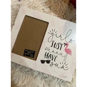 Hobby‎ Lobby Girls Just Wanna Have Sun Photo Picture Frame Pineapple Decor